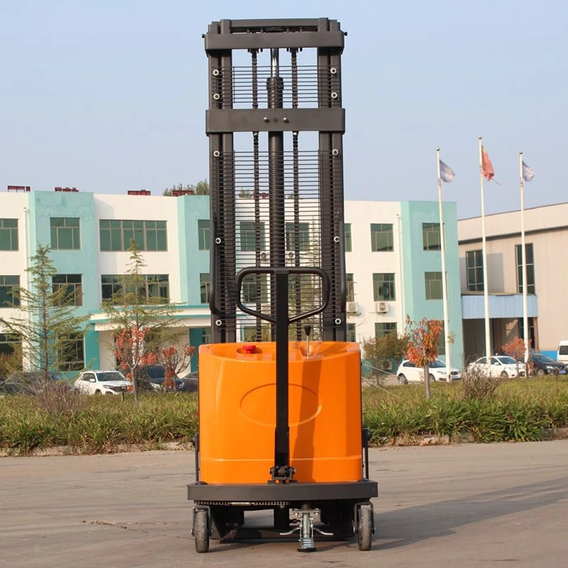 counterbalanced pallet stacker for flexible warehouse storage