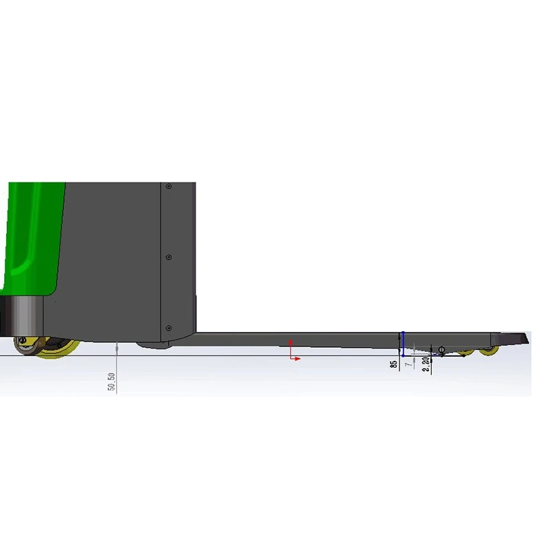 stand-on electric pallet truck for warehouse
