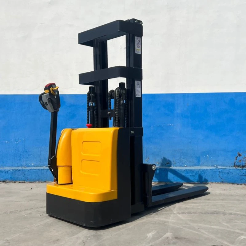 1.5 Ton Double-Cylinder Electric Stacker for Controlled Pallet Stacking
