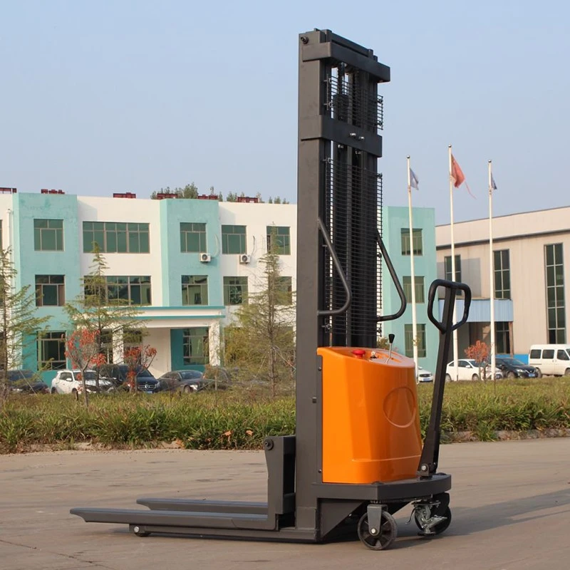 electric lifting semi electric stacker for pallet storage