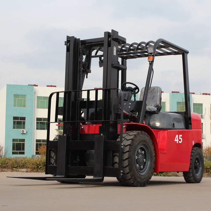 4.5 ton forklift handling steel products
