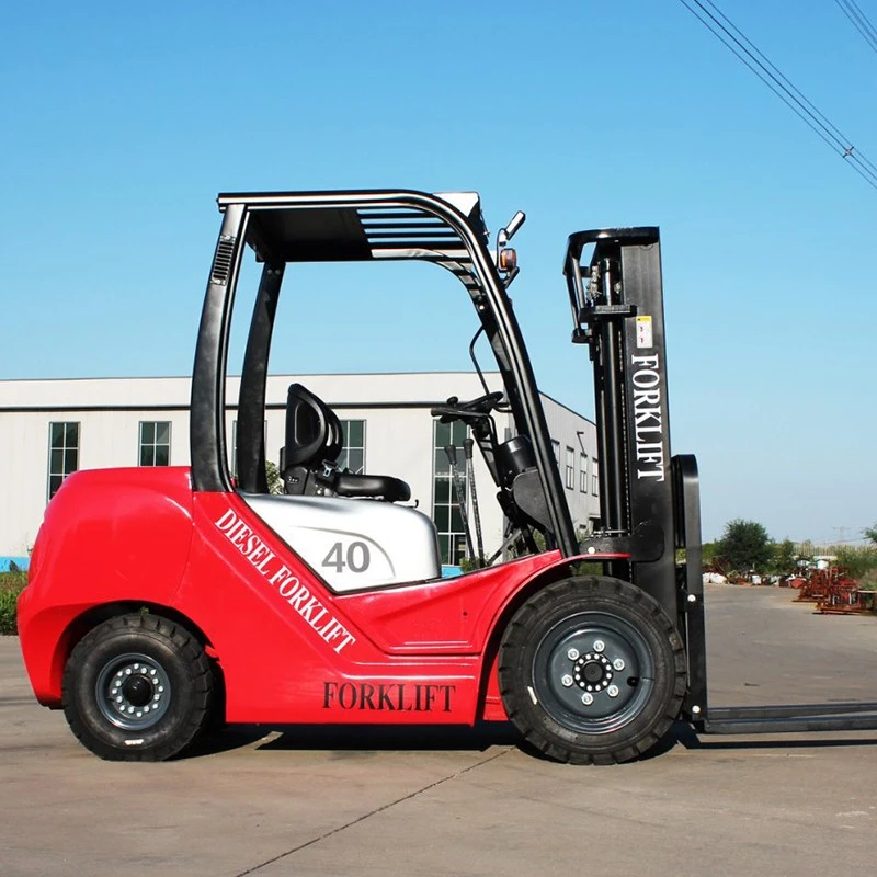 4 ton forklift handling building materials