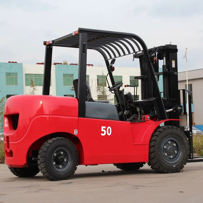 5 ton forklift handling metal coils